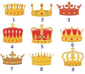 מבחן: לבחור את הכתר ולמצוא התכונה הדומיננטית שלהם